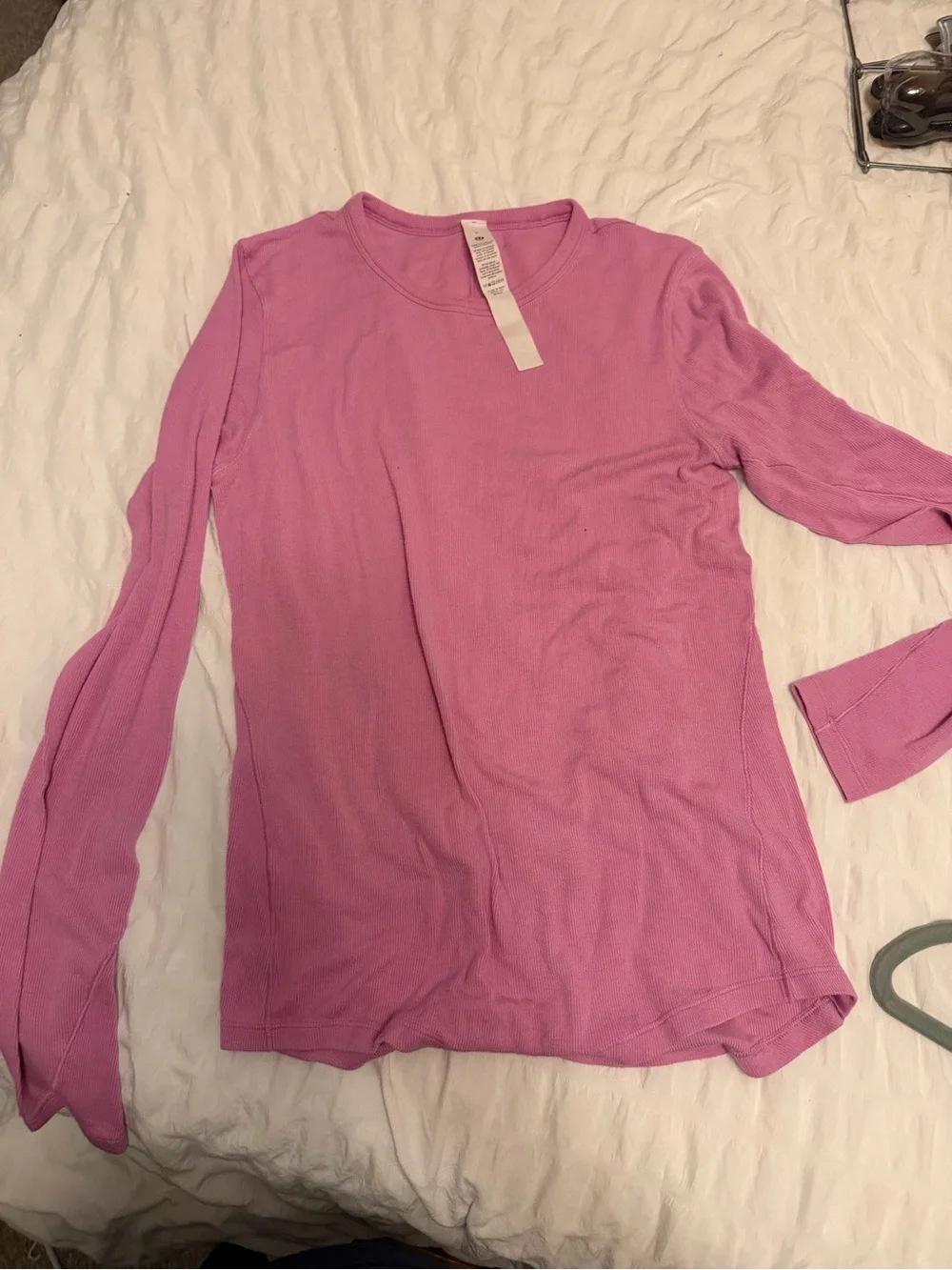 Lululemon Long-Sleeve Crewneck Top in Dusty Pink